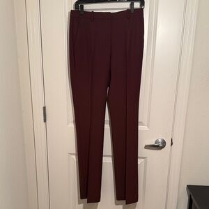 Theory Burgundy Women’s Trousers, Pants, Size 4